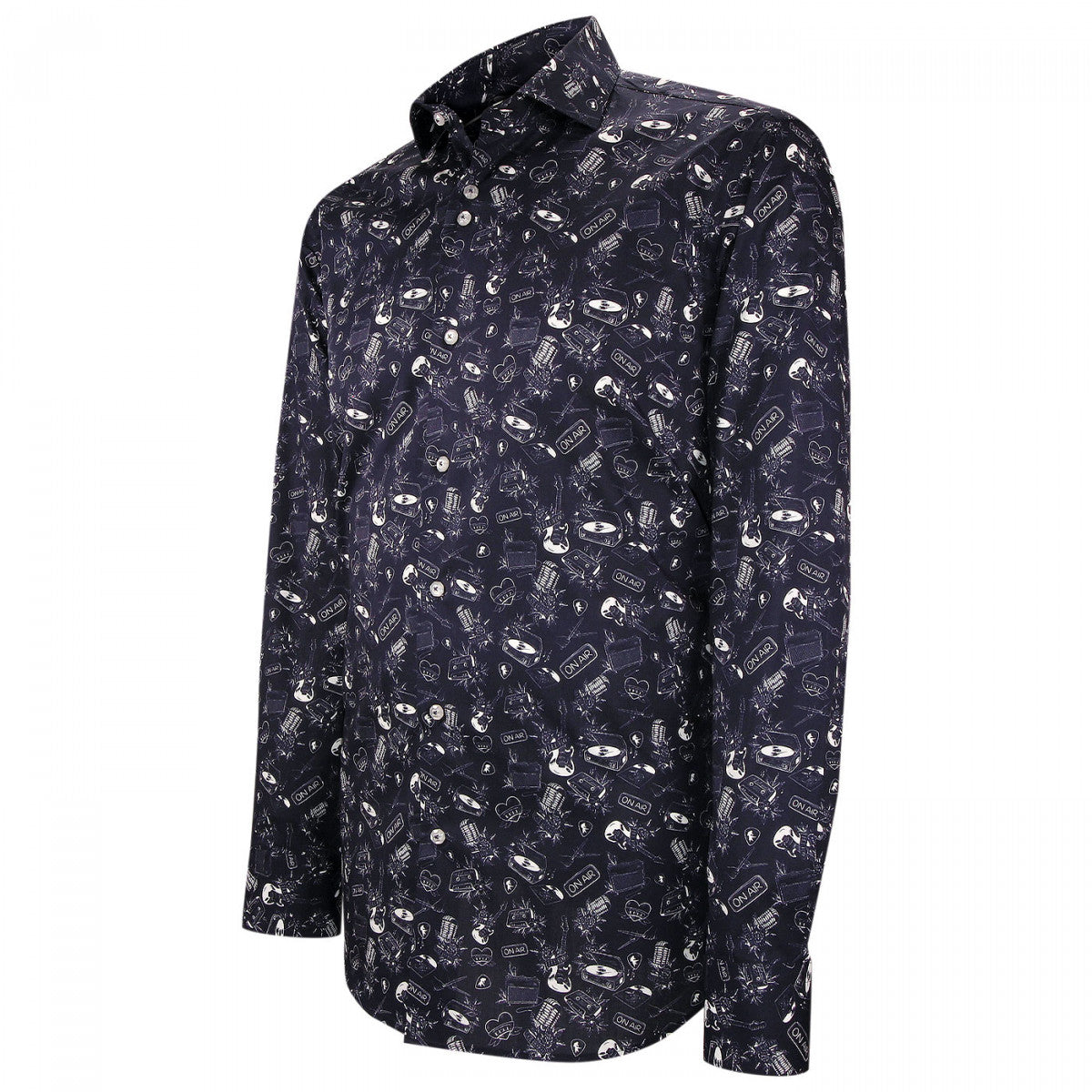 Chemise Emporio Balzani AD4EB3 bleu marine