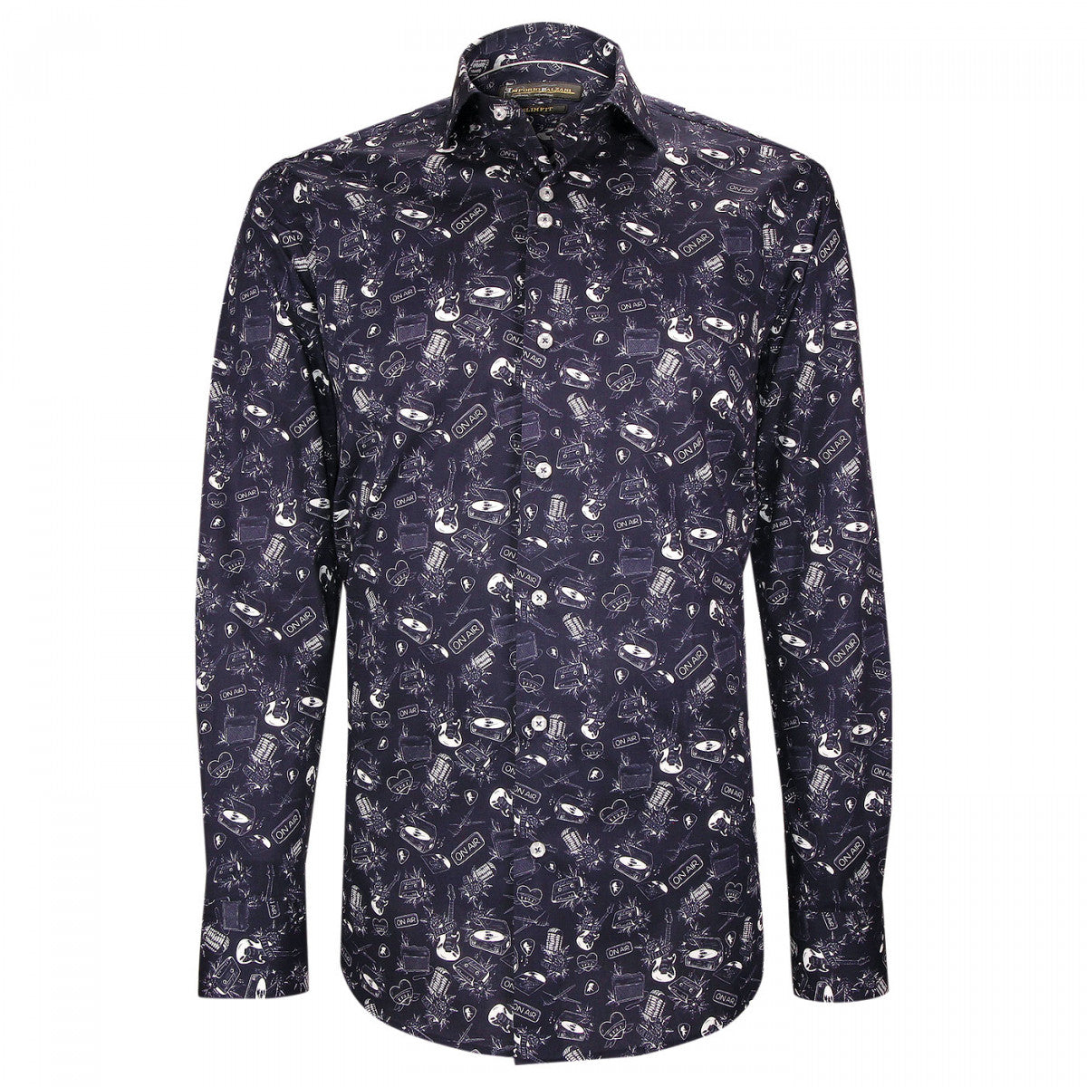 Chemise Emporio Balzani AD4EB3 bleu marine