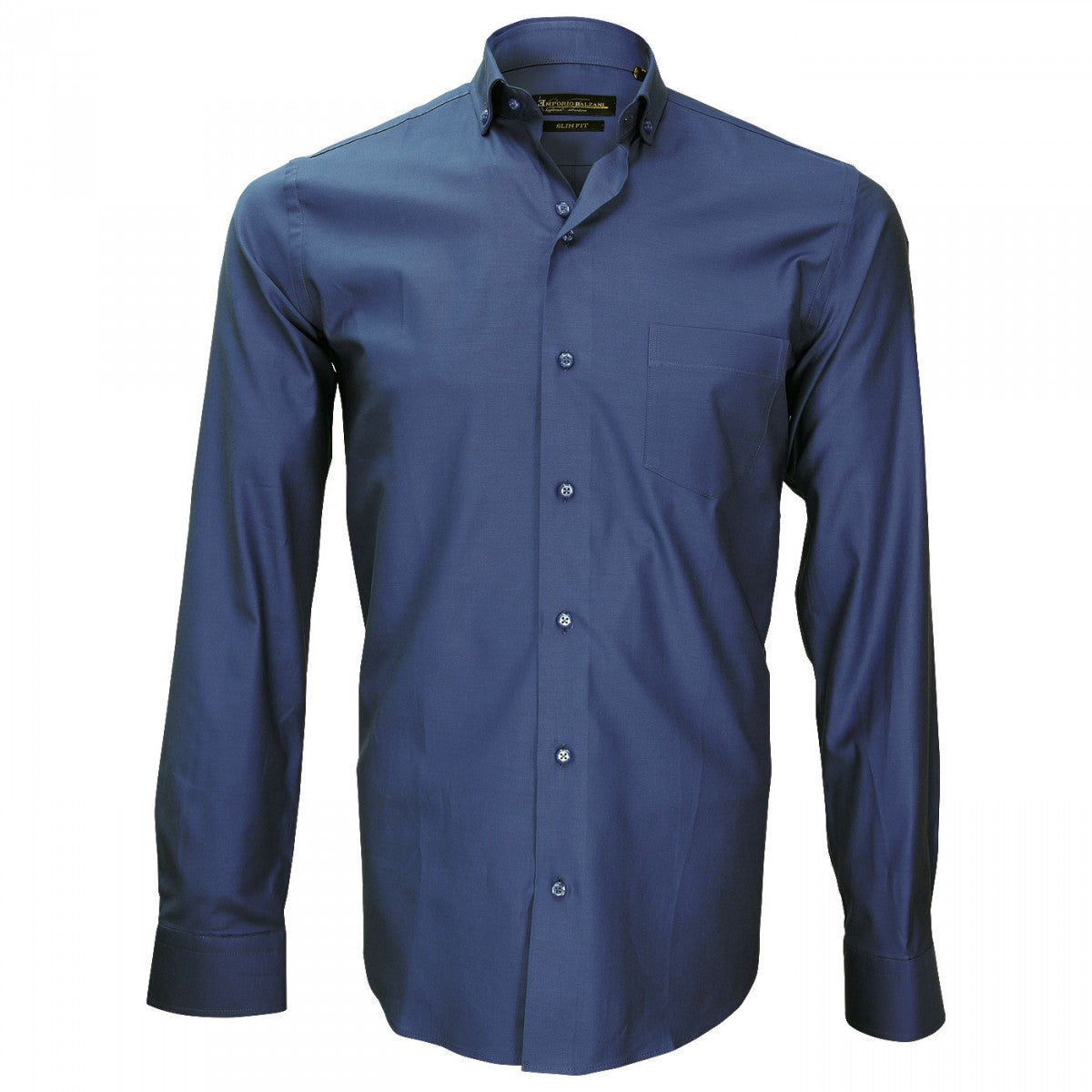 Chemise tissu pinpointPRESTIGE Emporio balzani J7EB2 bleu marine