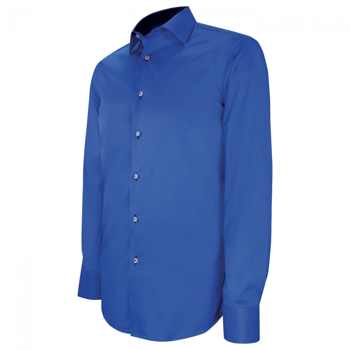 Chemise cintrée tissu uni AE9AM2 bleu