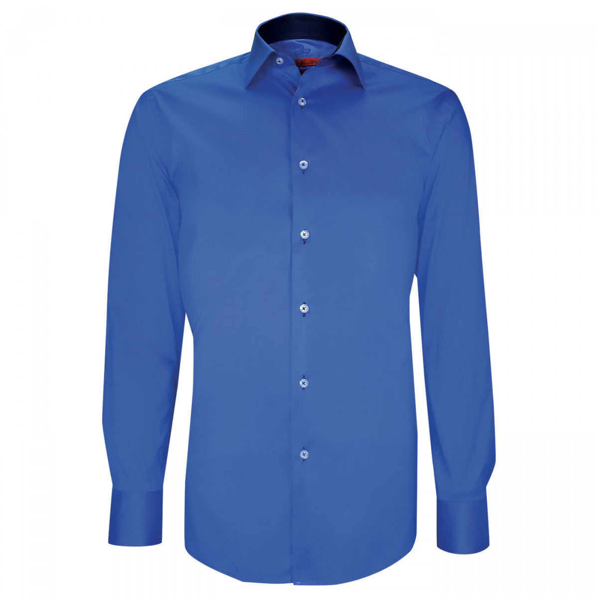 Chemise cintrée tissu uni AE9AM2 bleu