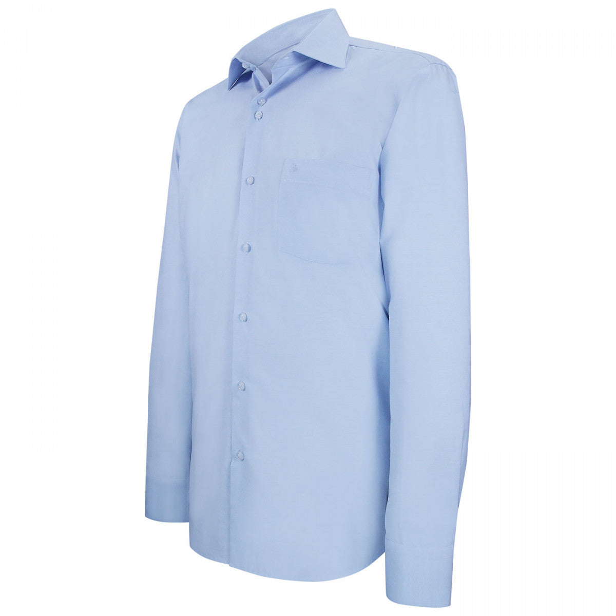 Chemise coupe droite tissu uni GRAFFI AB2EB2 bleu