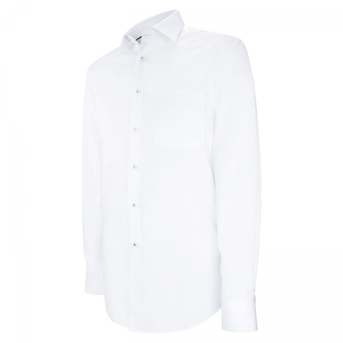 Chemise coupe droite tissu uni AE4AM1 blanc