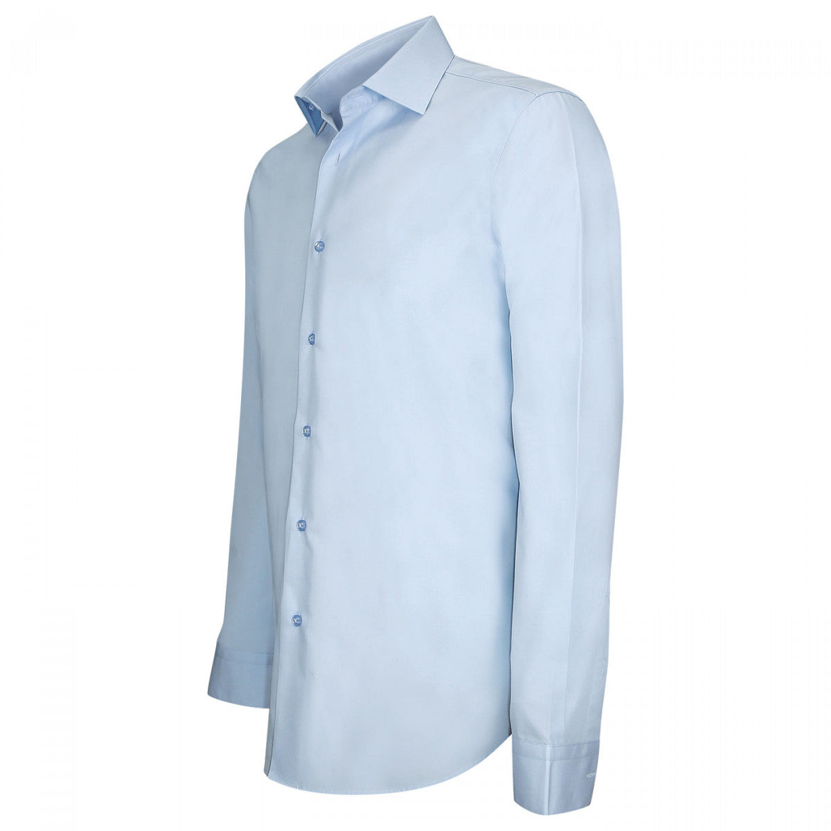 Chemise unie bleu