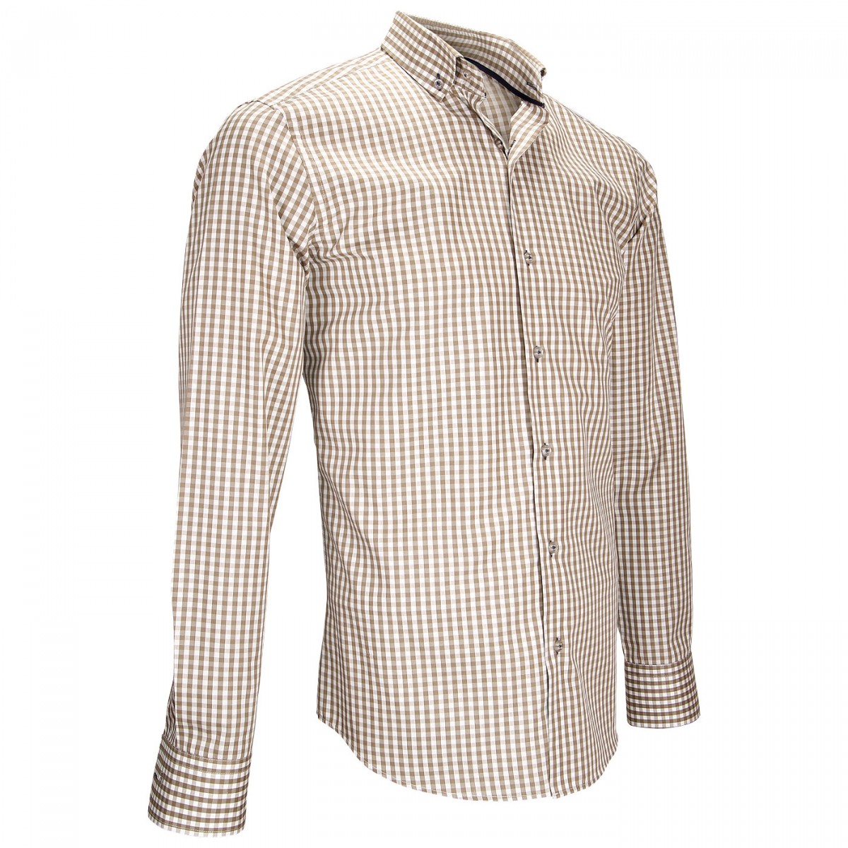 Chemise vichyMANOLO Emporio balzani ZB9EB1 beige