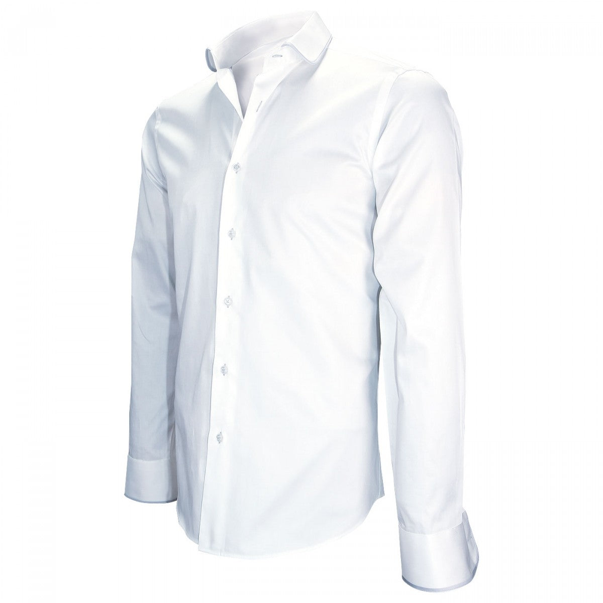 chemise col rondROUND TWO Andrew Mac Allister ZB25AM2 blanc