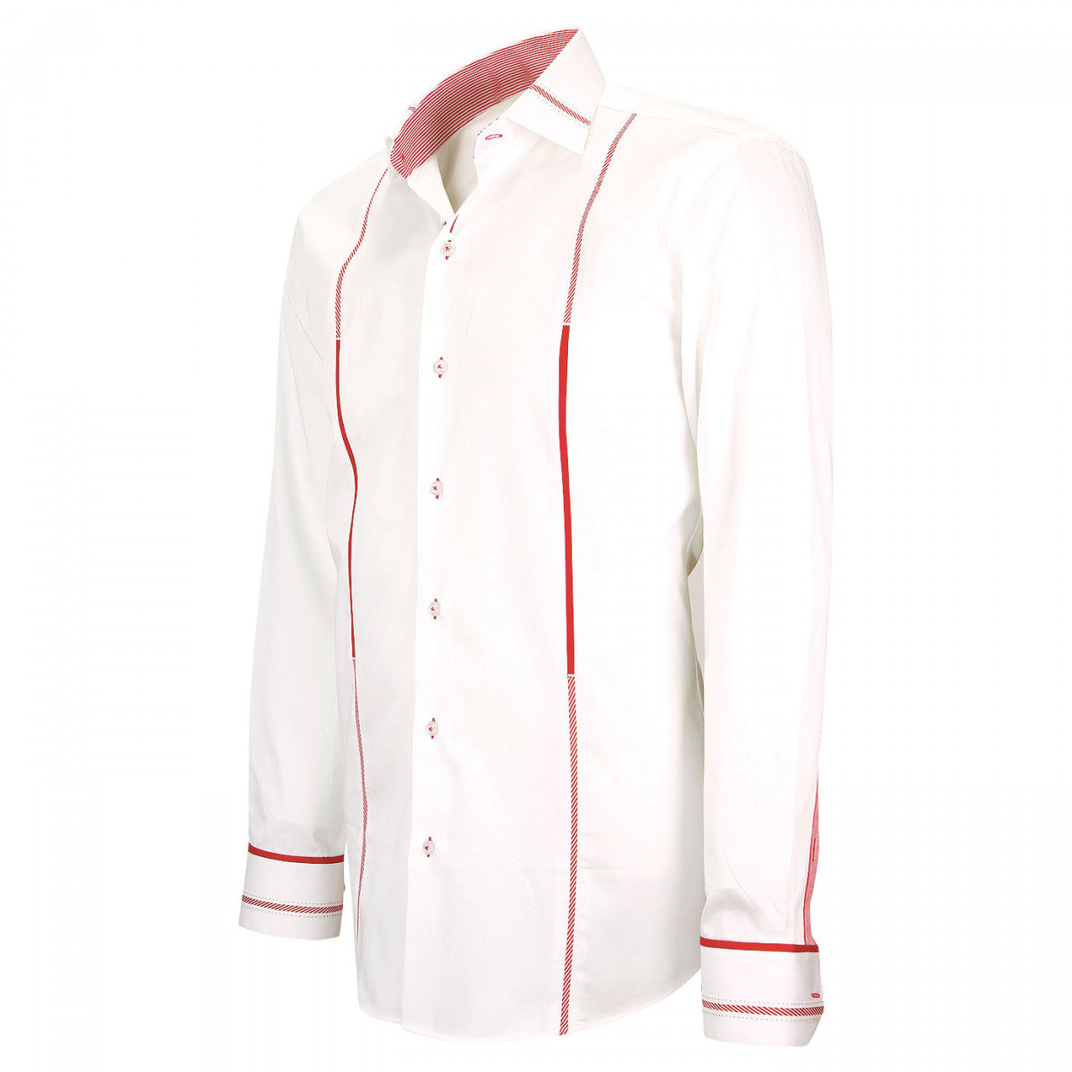 chemise mode blanc rouge