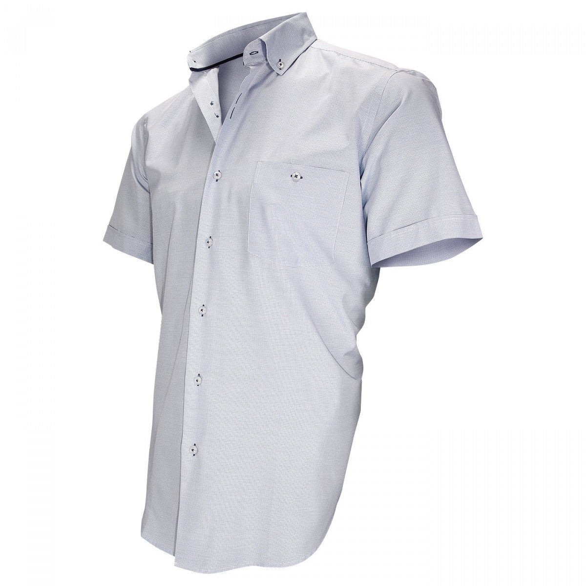 Chemisette à carreauxBARBARINO Emporio balzani FTMC-4EB2 bleu clair
