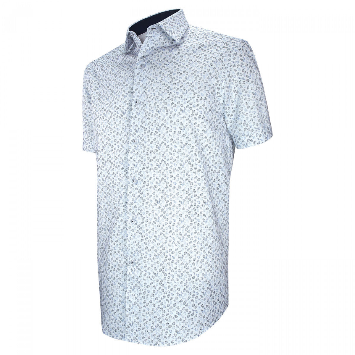 Chemisette coupe droite à tissu imprimé FLORALO AE3EBMC1 blanc