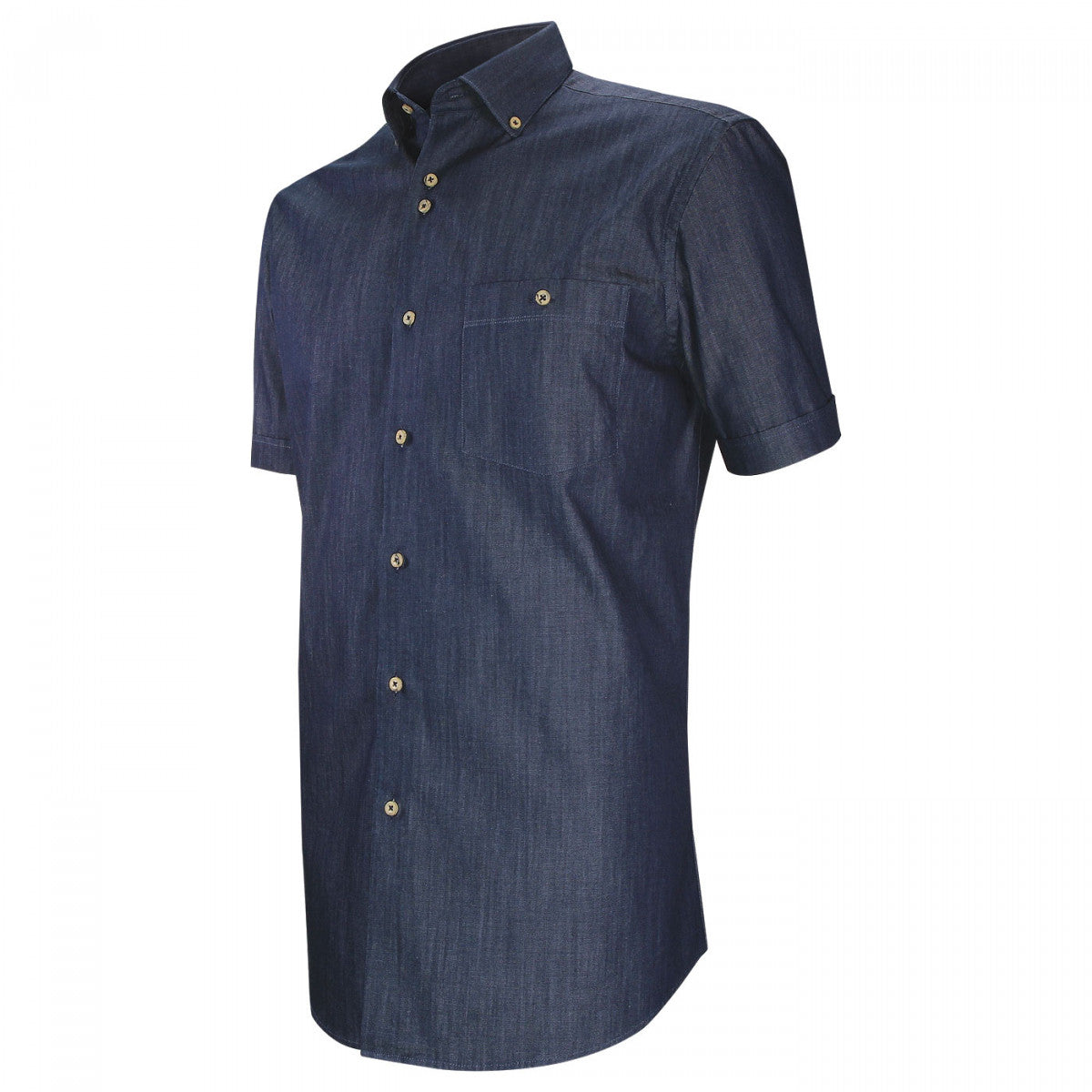 Chemisette coupe droite en jean DENIMETA AE1EBMC1 bleu