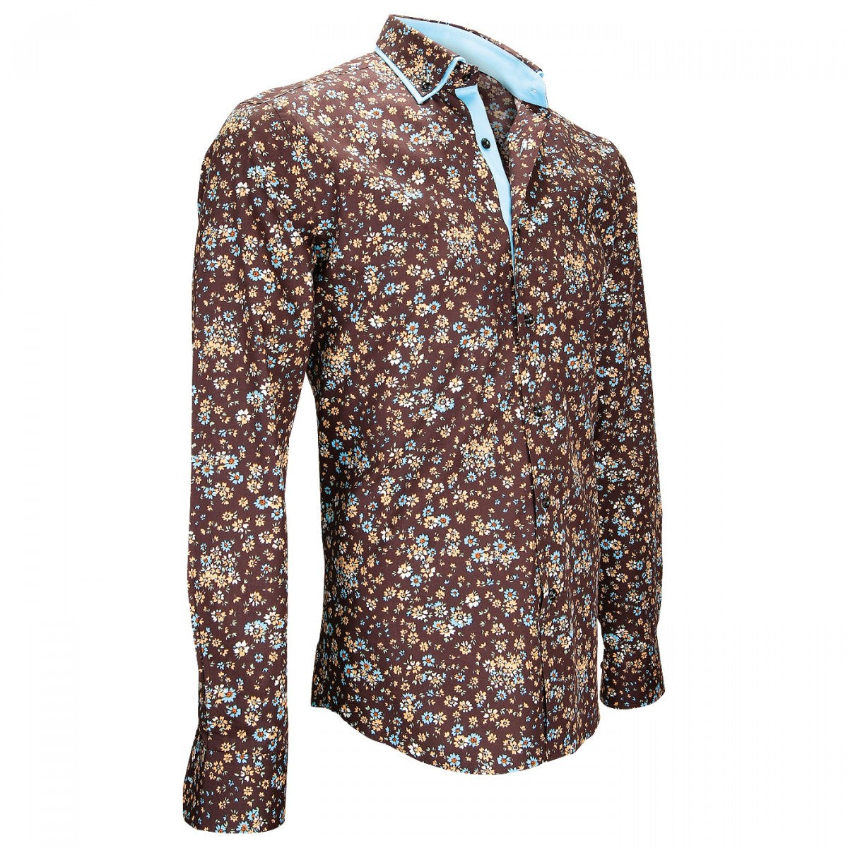 Chemise libertyWOODSTOCK Andrew Mac Allister ZB20AM1 marron