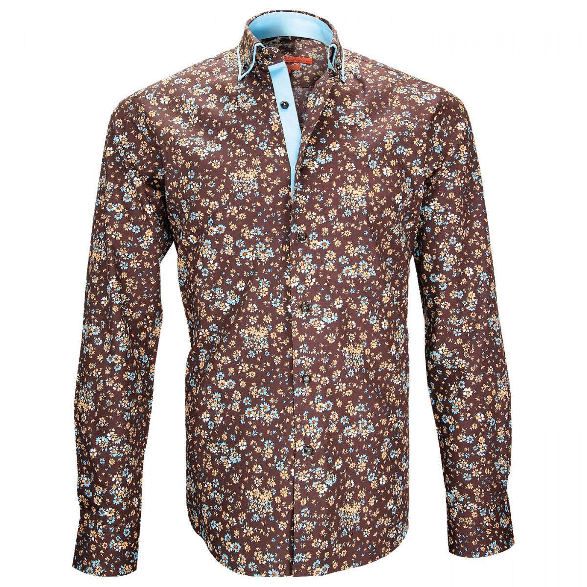 Chemise libertyWOODSTOCK Andrew Mac Allister ZB20AM1 marron