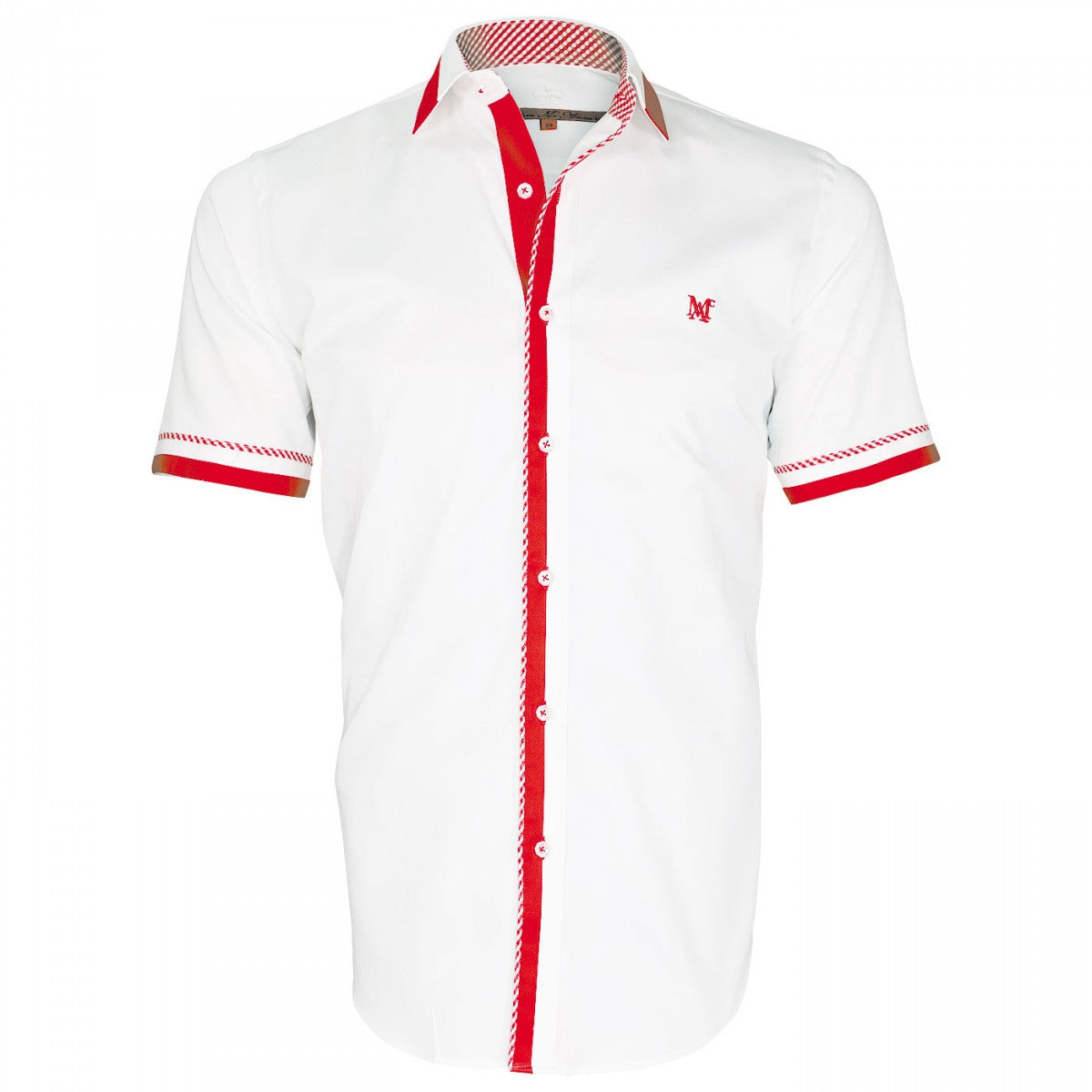 Chemisettes ModeSHEFFIELD Andrew Mc Allister TMC-T2AM3 blanc rouge