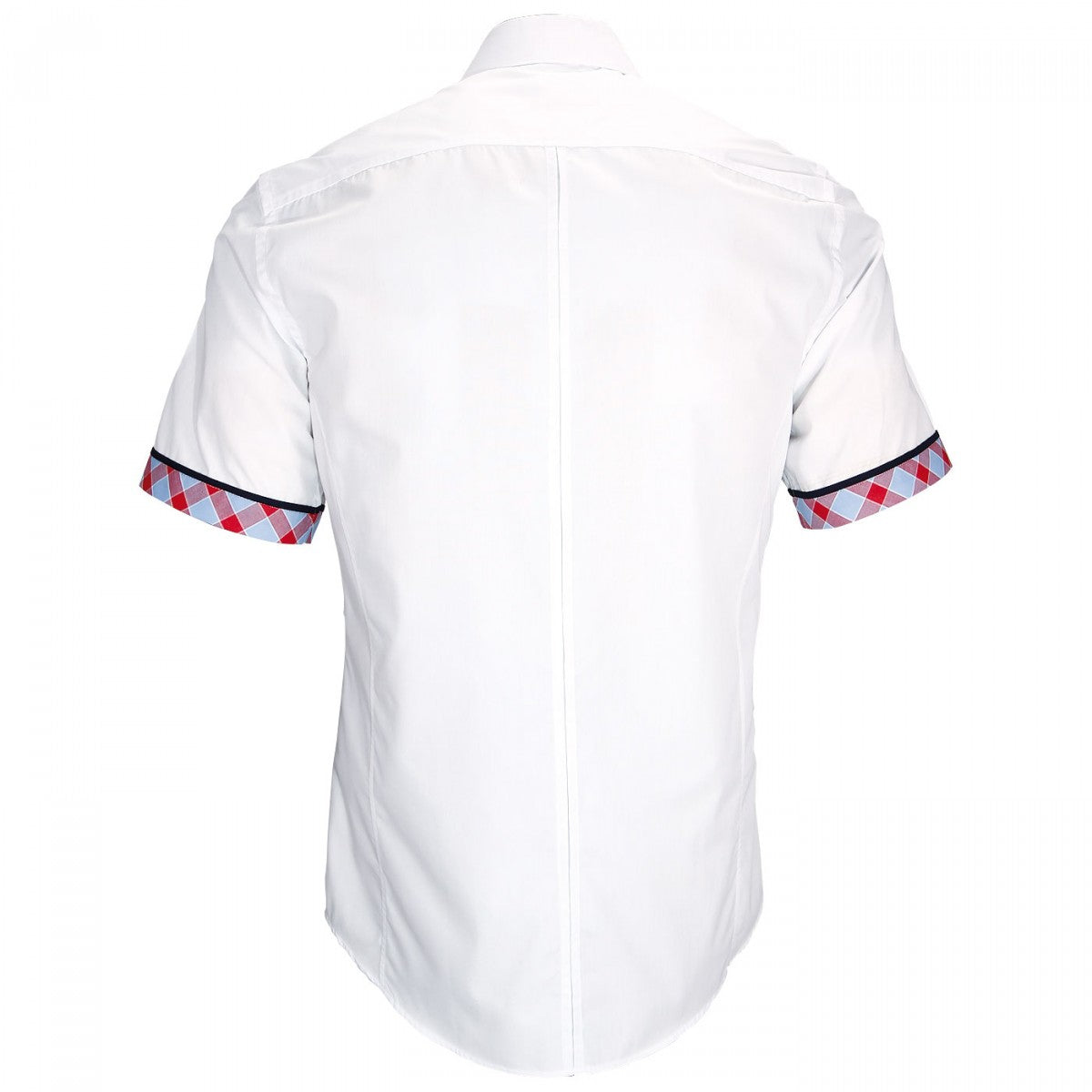 Chemisette modeWIGHT Andrew Mac Allister ZBMC-13AM2 blanc bleu rouge