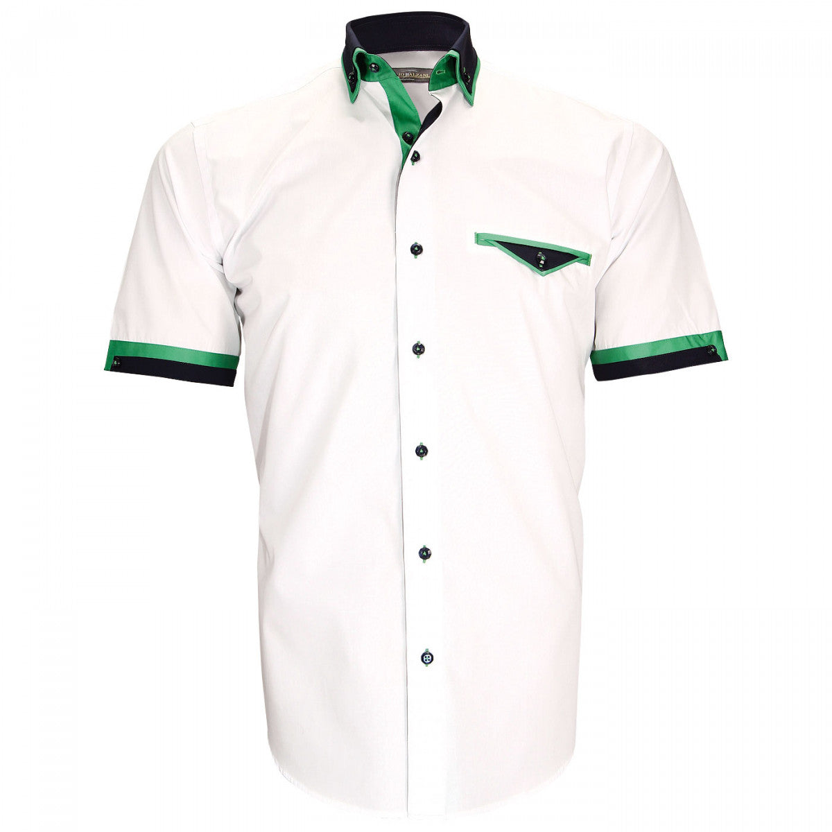 Chemisette repassage facilePISTOIA Emporio balzani ZBMC-18EB6 blanc