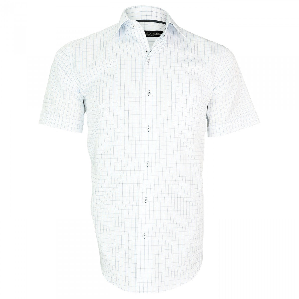 Chemisette sportRIVIERA Emporio balzani TMC-T5EB1 blanc bleu ciel