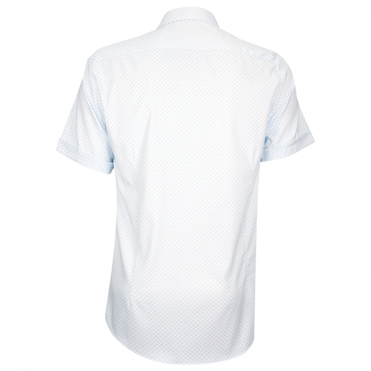 Chemise StretchALBINONI Emporio balzani FTMC-1EB3 blanc bleu ciel