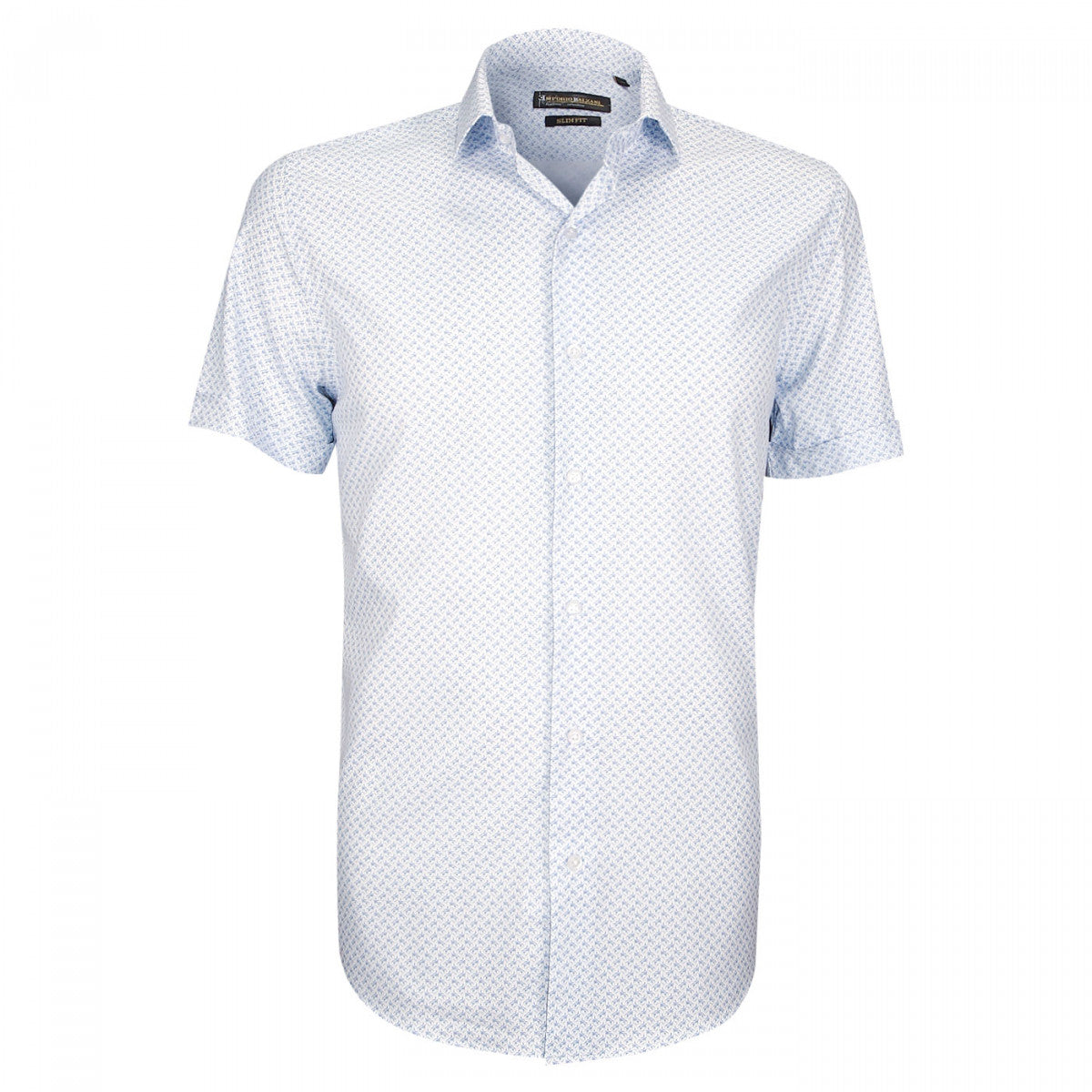 Chemise StretchALBINONI Emporio balzani FTMC-1EB2 blanc bleu