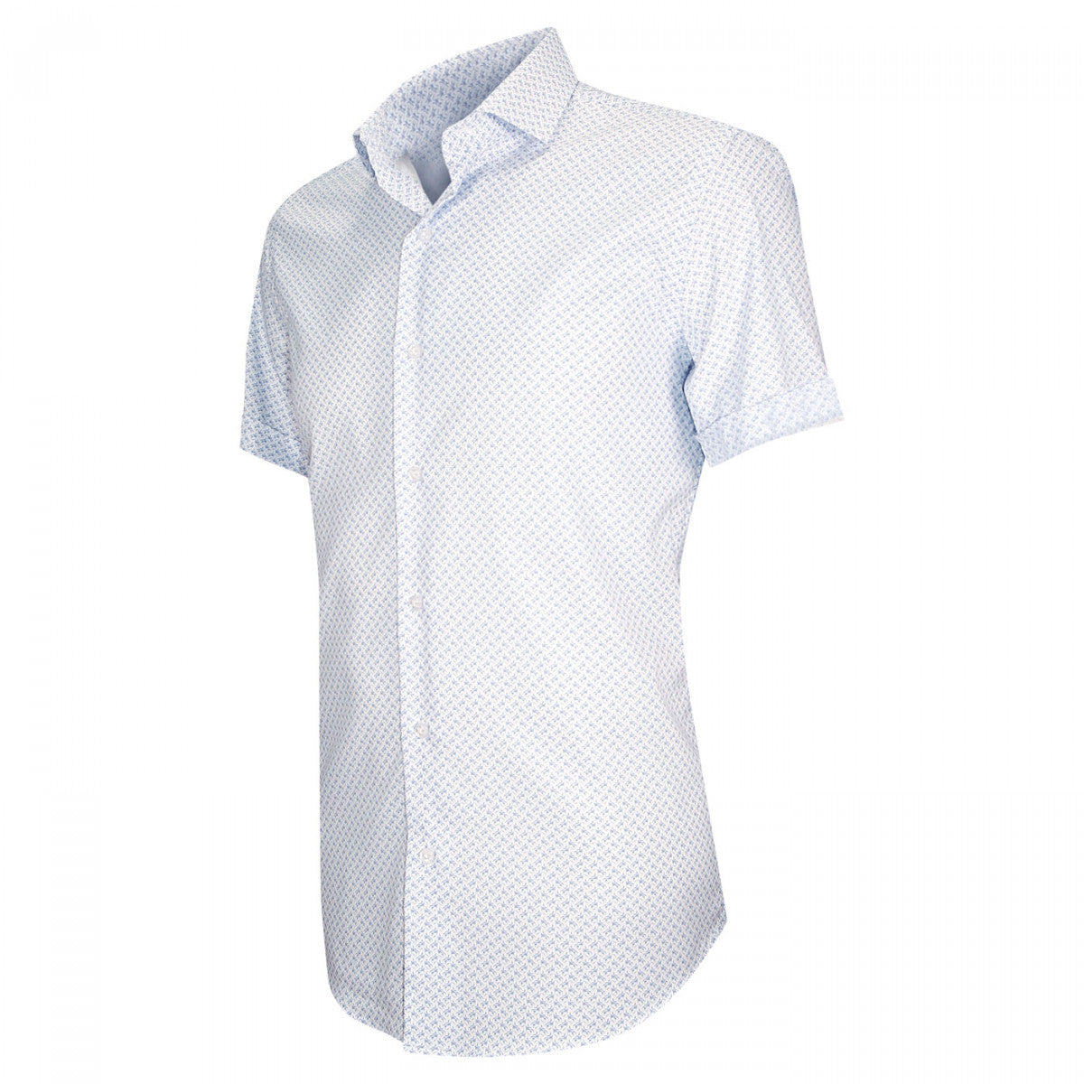 Chemise StretchALBINONI Emporio balzani FTMC-1EB2 blanc bleu