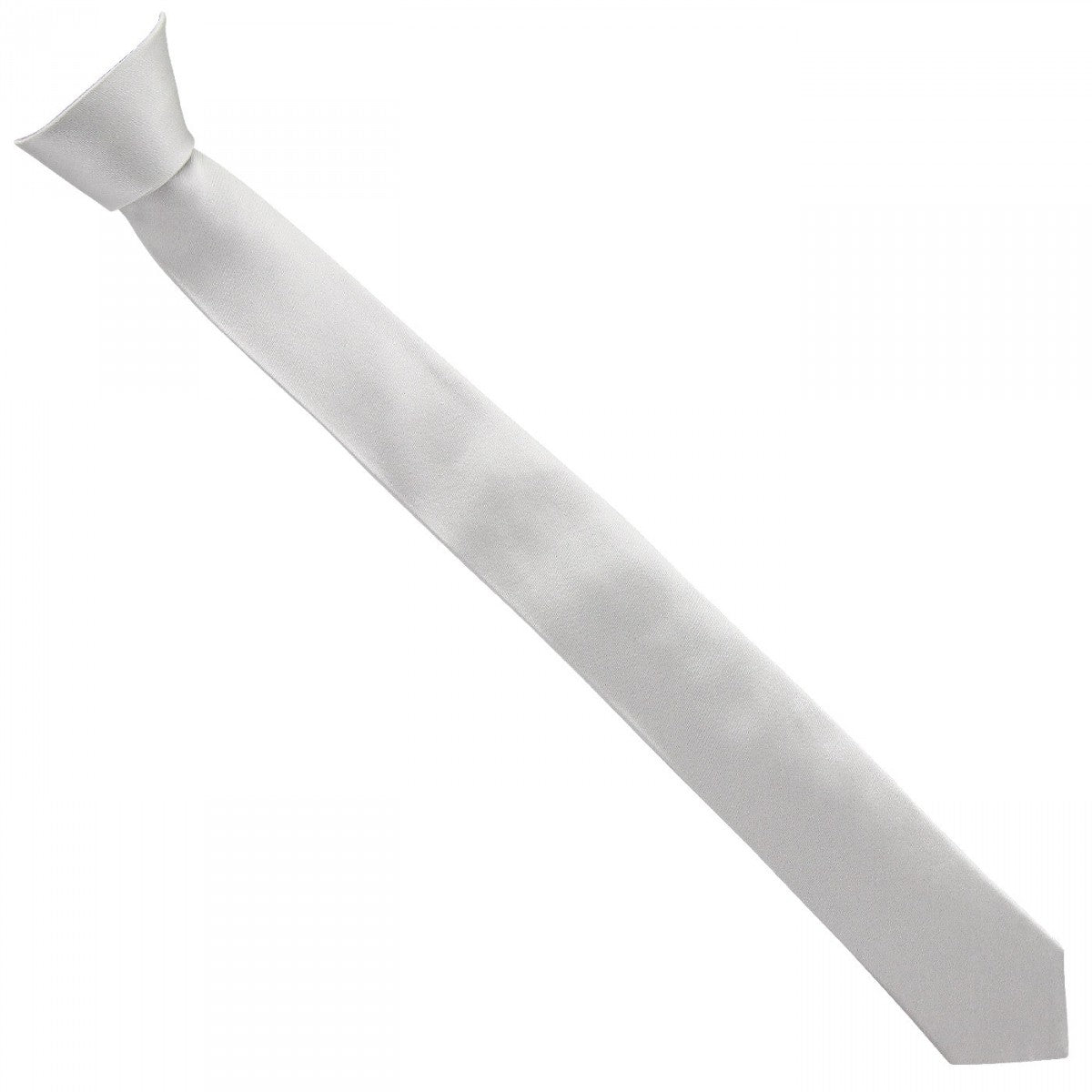 CRAVATE EN SOIE SLIM Andrew Mc Allister KCTFINE-GRIS4 gris clair