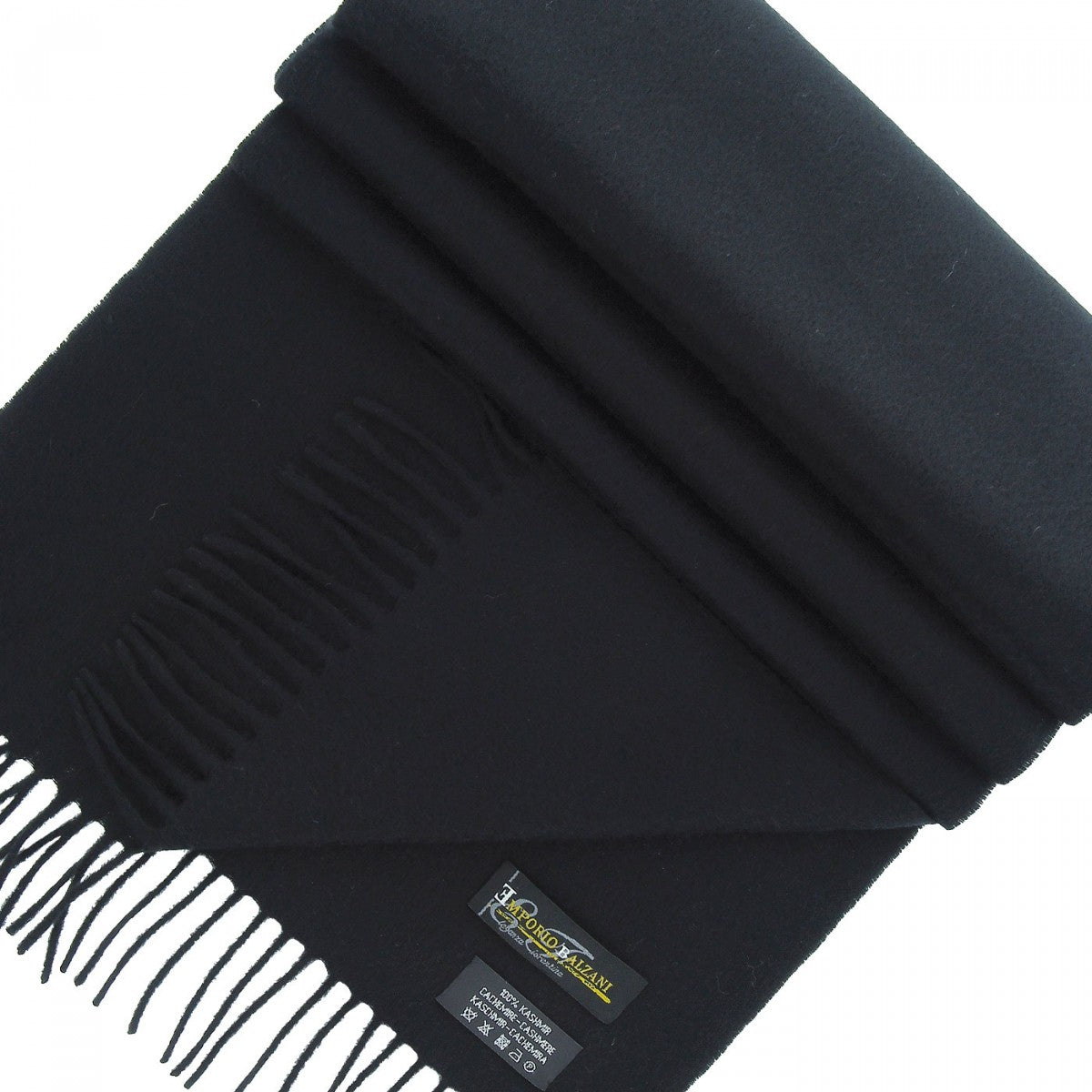 Echarpe100 % CACHEMIRE Emporio balzani CASH100-BLACK noir