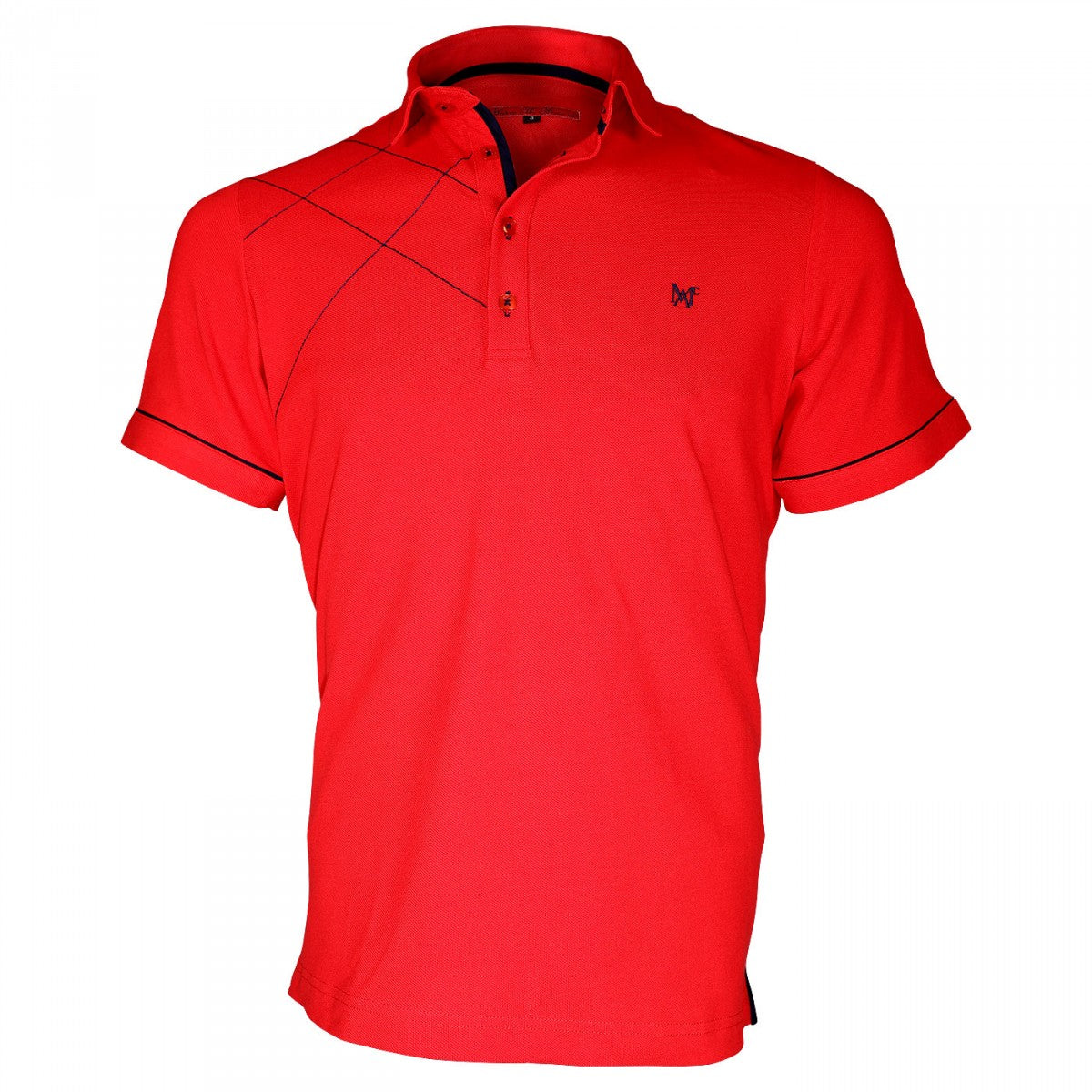 Polo brodéPLYMOUTH Andrew Mc Allister TM3-RED rouge