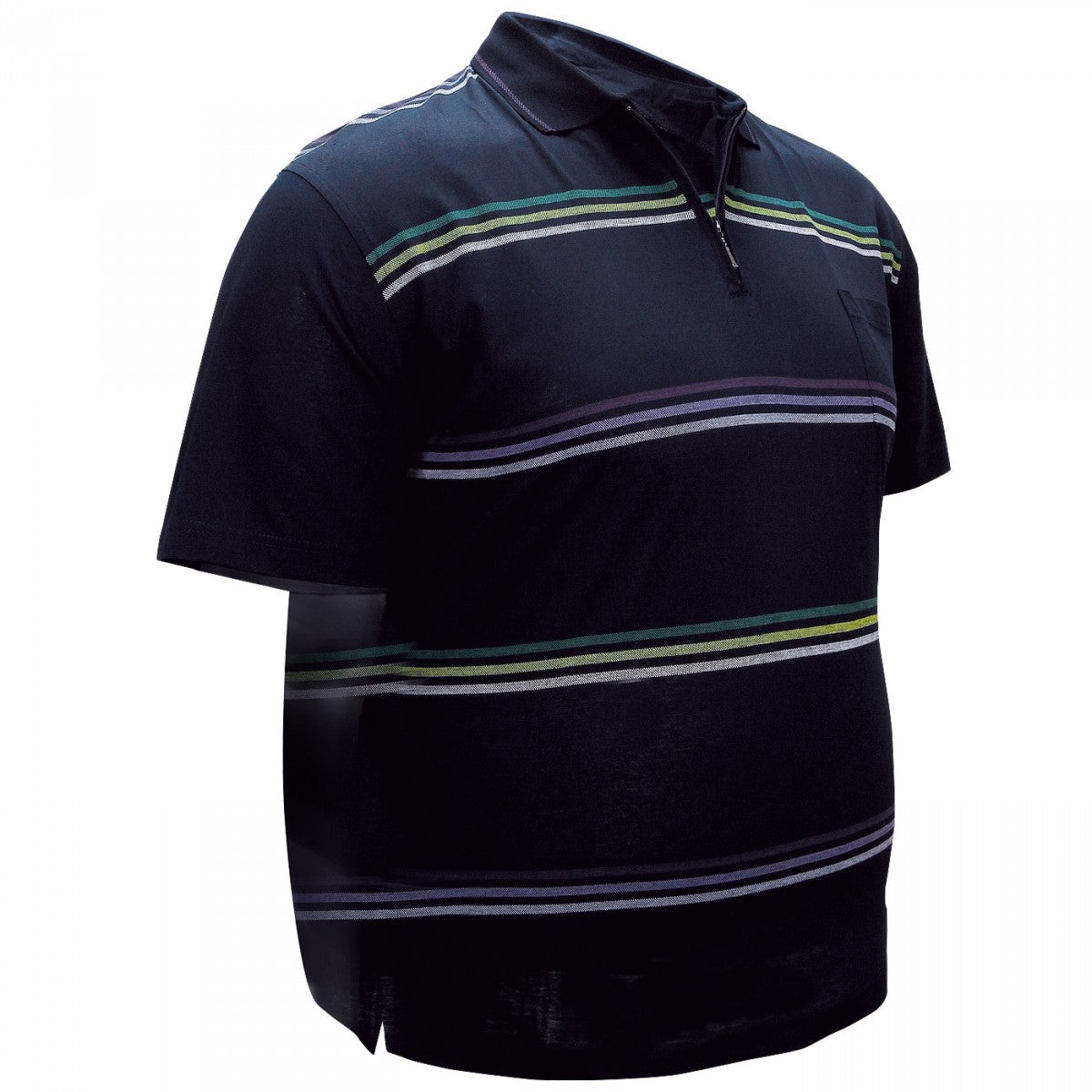 Polo coton mercerisé JOHN Doublissimo GT-EPOLOB1 bleu