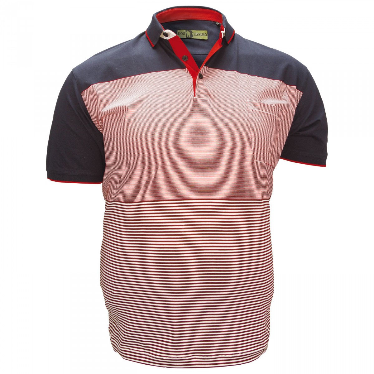 Polo coton mercerisé PERTH Doublissimo GT-EPOLOB11 bordeaux