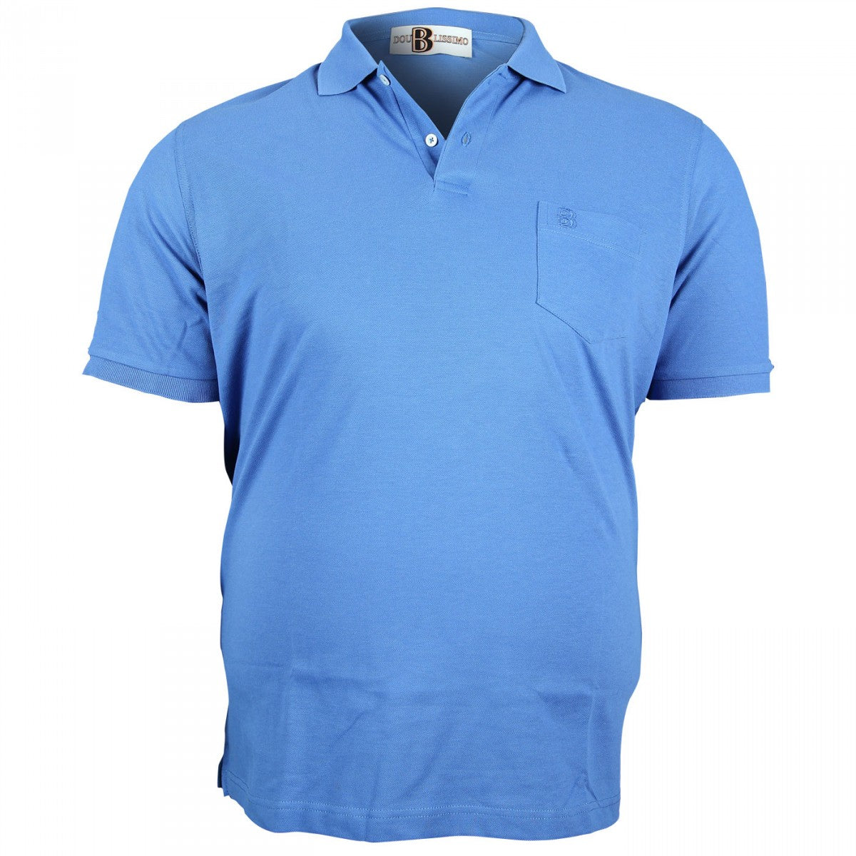 POLO GRANDE TAILLE CLASSICO Doublissimo GT-K3273-27 bleu