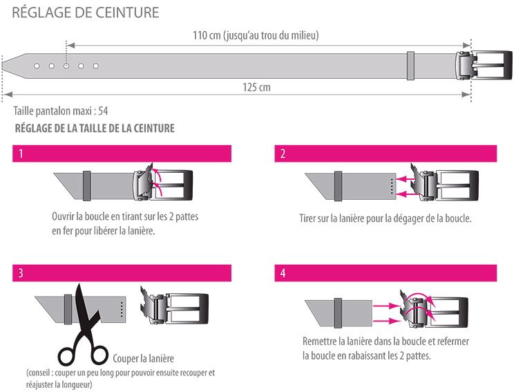 RÃ©glage de ceinture